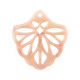 Resin pendant 40mm - Peach pink opal